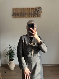 Tüvit Ceket Siyah - Görsel 2