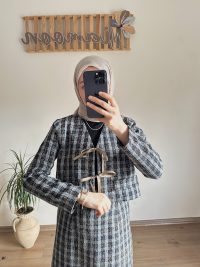 Tüvit Ceket Lacivert - Görsel 3